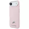 KARL LAGERFELD Karl & Choupette Head Pins Saffiano -MagSafe-kuori Apple iPhone Airille, pinkki