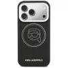 KARL LAGERFELD K Head Point Logo -MagSafe-kuori Apple iPhonelle 17 Pro, musta