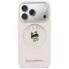 Karl Lagerfeld Point & ChoupetteSketch MagSafe -kotelo Apple iPhone 17 Prolle, pinkki