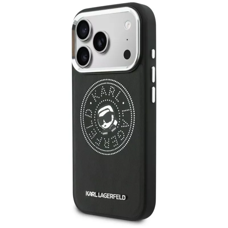 KARL LAGERFELD Point & Karl Sketch MagSafe Case iPhone 17 Pro Maxille, musta
