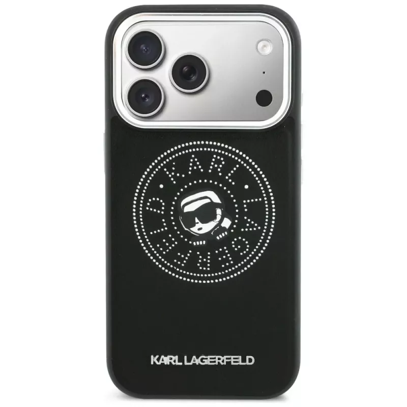KARL LAGERFELD Point & Karl Sketch MagSafe Case iPhone 17 Pro Maxille, musta