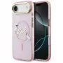 KARL LAGERFELD IML Choupettes KarlScript Logo MagSafe Case iPhone Airille, pinkki