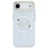 Karl Lagerfeld IML Choupettes KarlScript Logo MagSafe Case iPhone Airille, läpinäkyvä