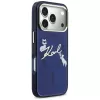 Karl Lagerfeld IML Choupettes KarlScript Logo MagSafe -kotelo iPhone 17 Prolle, sininen