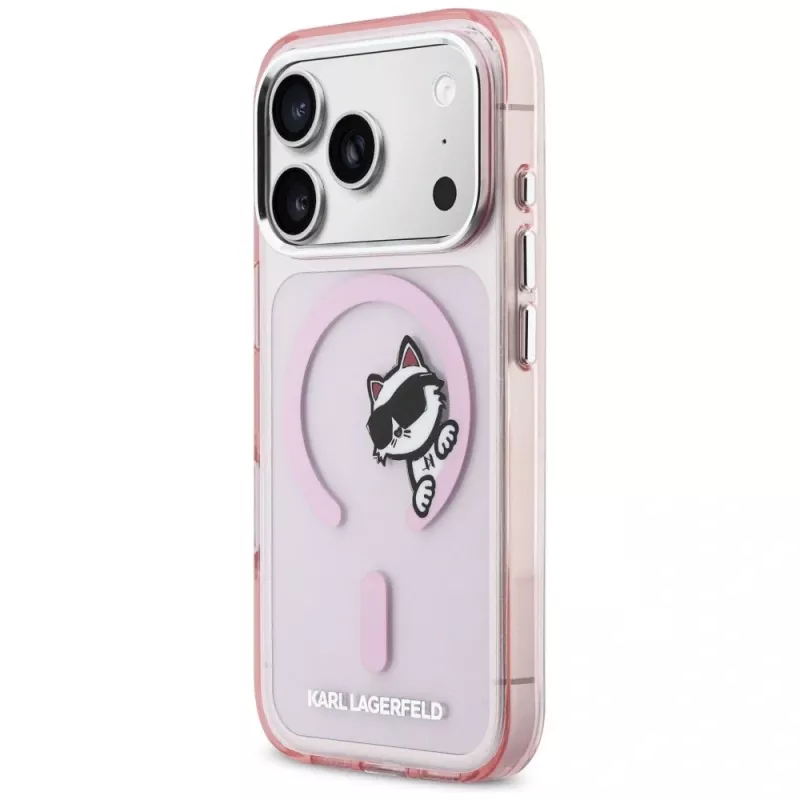 KARL LAGERFELD IML Peekaboo MagSafe -kotelo Apple iPhone 17 Prolle - pinkki