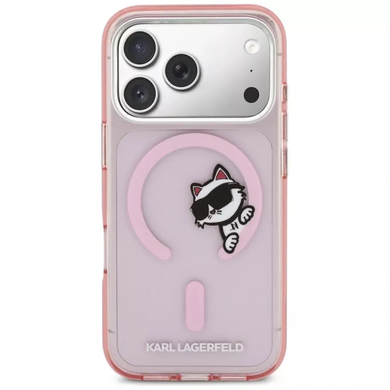 KARL LAGERFELD IML Peekaboo MagSafe -kotelo Apple iPhone 17 Prolle - pinkki