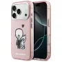 KARL LAGERFELD Karl & Choupette Back MagSafe -kotelo iPhone 17 Prolle, pinkki