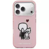 KARL LAGERFELD Karl & Choupette Back MagSafe -kotelo iPhone 17 Prolle, pinkki