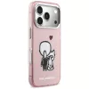 KARL LAGERFELD Karl & Choupette Back MagSafe -kotelo iPhone 17 Prolle, pinkki