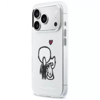 Karl Lagerfeld Karl & Choupette Back MagSafe Case iPhone 17 Pro Maxille, läpinäkyvä