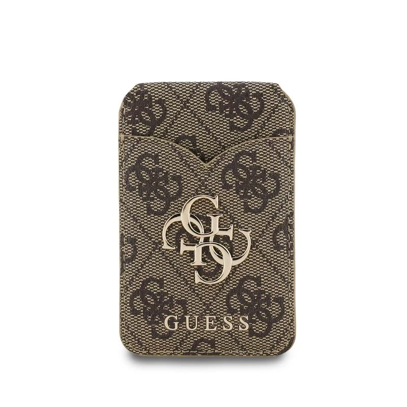 Guess 4G Stand & Mirror MagSafe -lompakko peilillä, ruskea