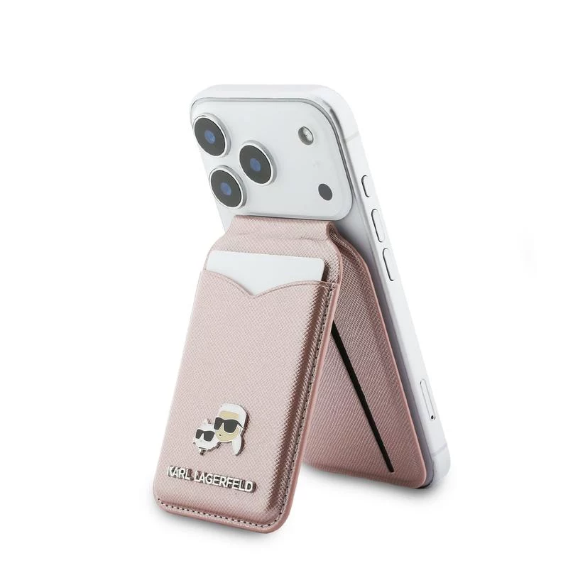 Karl Lagerfeld Stand Mirror MagSafe -lompakko, pinkki