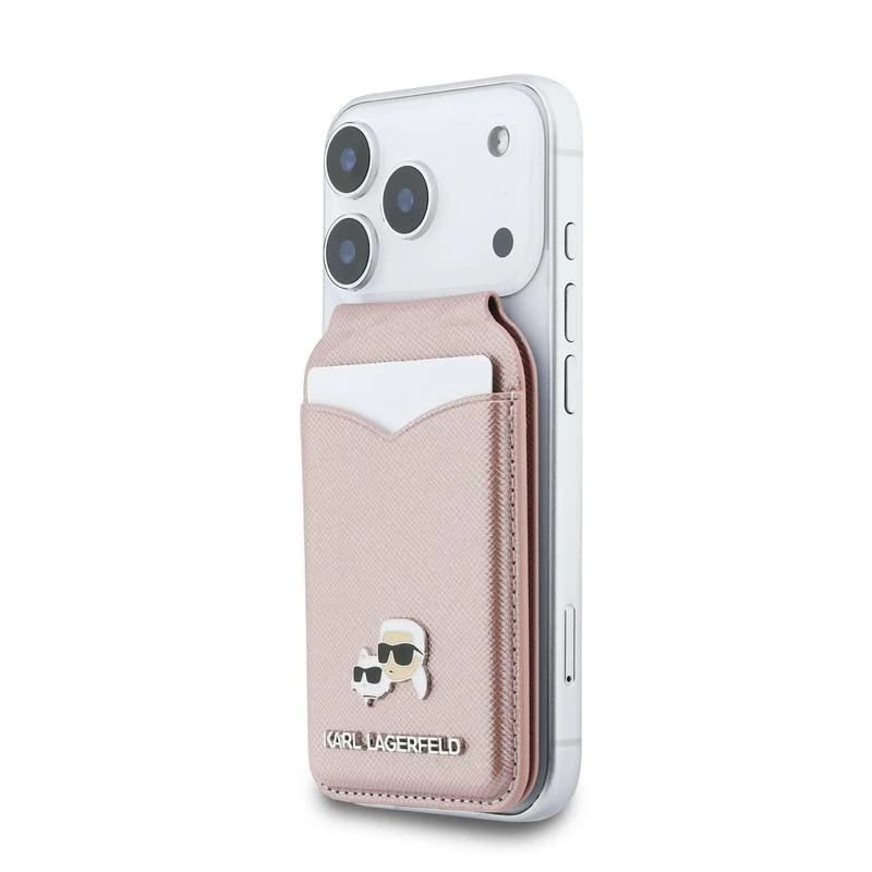 Karl Lagerfeld Stand Mirror MagSafe -lompakko, pinkki