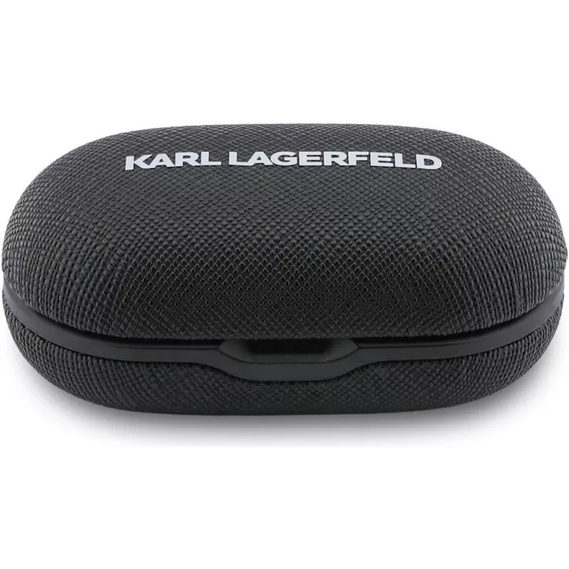 Karl Lagerfeld Saffiano Logo ENC TWS -nappikuulokkeet, musta
