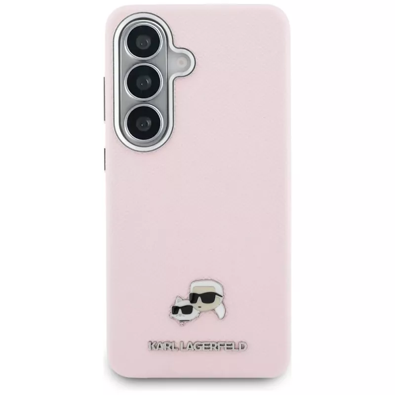 Karl Lagerfeld Saffiano KC Metal Logo MagSafe Case Samsung Galaxy S26:lle, pinkki