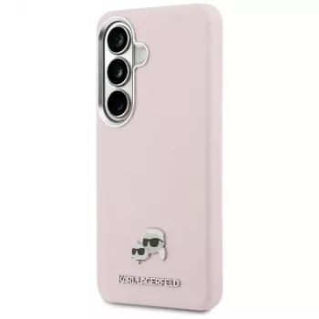 Karl Lagerfeld Saffiano KC Metal Logo MagSafe Case Samsung Galaxy S26+:lle, pinkki