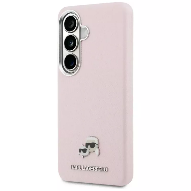 Karl Lagerfeld Saffiano KC Metal Logo MagSafe Case Samsung Galaxy S26+:lle, pinkki