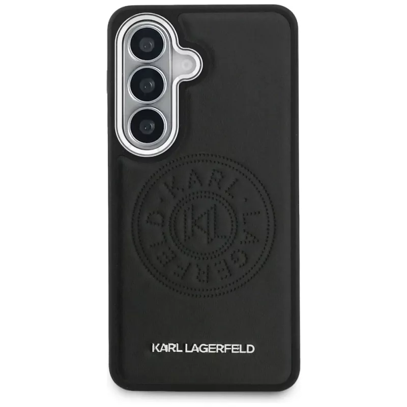 KARL LAGERFELD Perforated KLMagSafe -suojakotelo Samsung Galaxy S26+:lle, musta