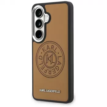 KARL LAGERFELD Perforated KLMagSafe -suojakotelo Samsung Galaxy S26+:lle, ruskea