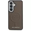 Karl Lagerfeld Embossed Ring Initials MagSafe -suojakotelo Samsung Galaxy S26:lle, ruskea