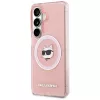 Karl Lagerfeld IML Repeated Choupette MagSafe -suojakotelo Samsung Galaxy S26+:lle, pinkki