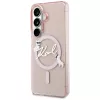 Karl Lagerfeld IML KC Script MagSafe -suojakotelo Samsung Galaxy S26:lle, pinkki