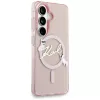 Karl Lagerfeld IML KC Script MagSafe -suojakotelo Samsung Galaxy S26:lle, pinkki