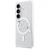 KARL LAGERFELD IML KC Script MagSafe -suojakotelo Samsung Galaxy S26:lle, läpinäkyvä