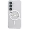 KARL LAGERFELD IML KC Script MagSafe -suojakotelo Samsung Galaxy S26+:lle, läpinäkyvä
