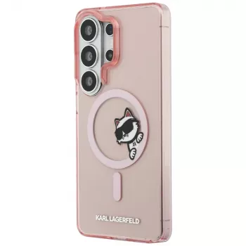 KARL LAGERFELD IML Peekaboo Choupette MagSafe -suojakotelo Samsung Galaxy S26 Ultralle, pinkki