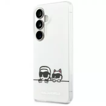KARL LAGERFELD IML Peekaboo Karl & Choupette MagSafe -suojakotelo Samsung Galaxy S26+:lle, läpinäkyvä