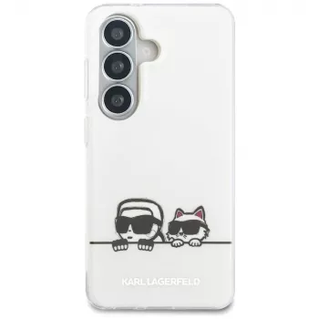 KARL LAGERFELD IML Peekaboo Karl & Choupette MagSafe -suojakotelo Samsung Galaxy S26+:lle, läpinäkyvä