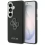 Guess Grained Big 4G Metal Logo -suojakotelo Samsung Galaxy S26:lle - musta