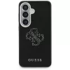 Guess Grained Big 4G Metal Logo -suojakotelo Samsung Galaxy S26:lle - musta