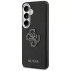 Guess Grained Big 4G Metal Logo -suojakotelo Samsung Galaxy S26+:lle, musta