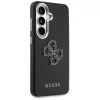 Guess Grained Big 4G Metal Logo -suojakotelo Samsung Galaxy S26+:lle, musta