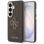Guess Grained Big 4G Metal Logo -suojakotelo Samsung Galaxy S26+:lle, ruskea