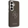 Guess Grained Big 4G Metal Logo -suojakotelo Samsung Galaxy S26+:lle, ruskea