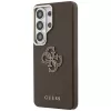 Guess Grained Big 4G Metal Logo -suojakotelo Samsung Galaxy S26 Ultralle - ruskea