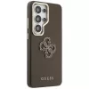 Guess Grained Big 4G Metal Logo -suojakotelo Samsung Galaxy S26 Ultralle - ruskea