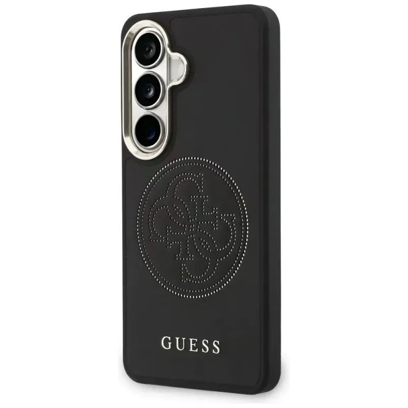Guess Perforated Logo MagSafe -suojakotelo Samsung Galaxy S26:lle - musta