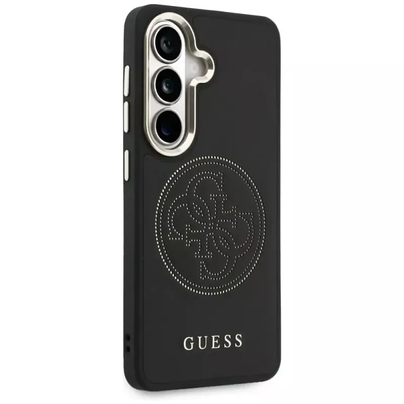Guess Perforated Logo MagSafe -suojakotelo Samsung Galaxy S26:lle - musta