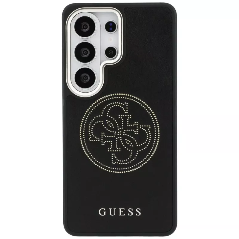 Guess Perforated Logo MagSafe -suojakotelo Samsung Galaxy S26 Ultralle (musta)