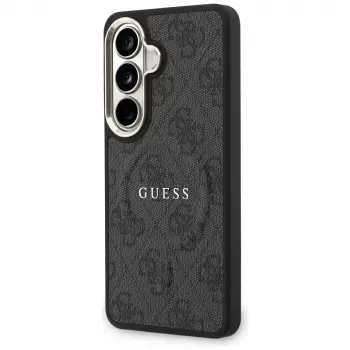 Guess 4G Embossed Ring MagSafe -suojakotelo Samsung Galaxy S26:lle (musta)