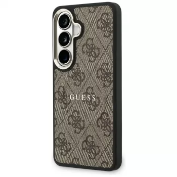 Guess 4G Embossed Ring MagSafe -suojakotelo Samsung Galaxy S26+ (ruskea)