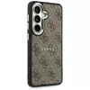 Guess 4G Embossed Ring MagSafe -suojakotelo Samsung Galaxy S26+ (ruskea)