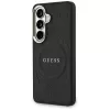 Guess Saffiano Peony Embossed Ring MagSafe -suojakotelo Samsung Galaxy S26 musta