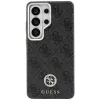 Guess 4G Rhinestone Round Logo MagSafe -suojakotelo Samsung Galaxy S26 Ultra (musta)