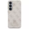 Guess 4G Rhinestone Round Logo MagSafe -suojakotelo Samsung Galaxy S26 (vaaleanpunainen)