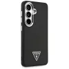 Guess Fixed Glitter Triangle MagSafe -suojakotelo Samsung Galaxy S26+ musta
